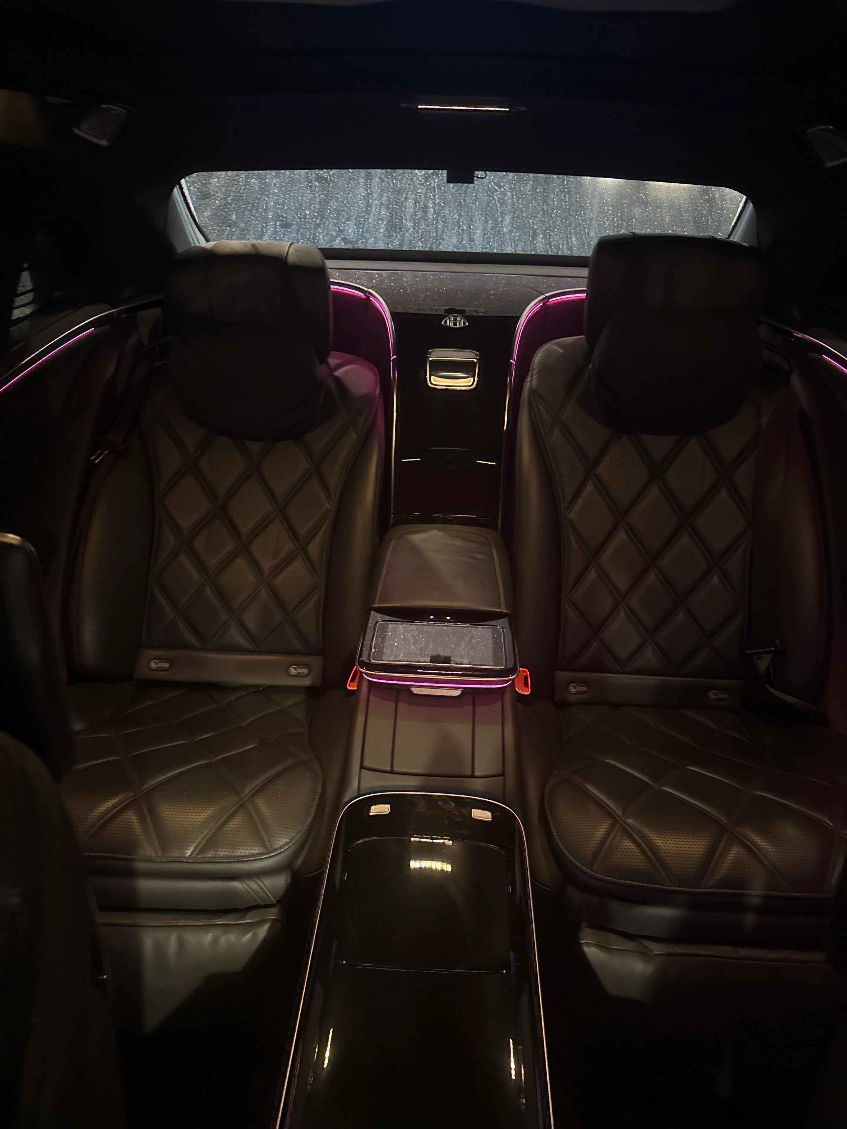 Real ASChauffeured Mercedes-Maybach S 680 rear cabin for private chauffeur bookings in Sydney